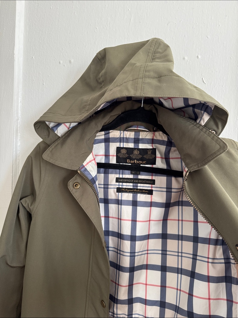 Barbour Women's Olive Utility Trench Coat - Picture 7 of 7